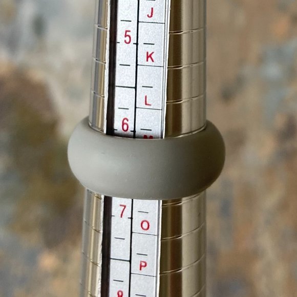 Light Grey Medical Grade Silicone Ring - Picture 2 of 4